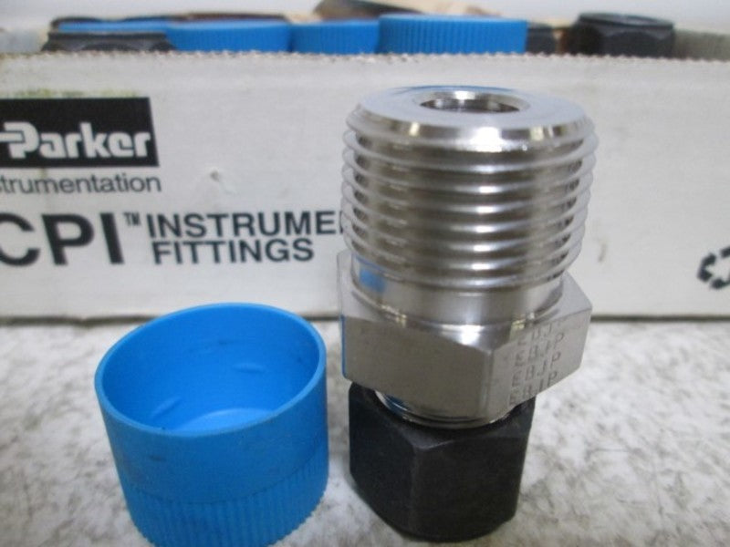 LOT OF 8 PARKER 8-12 FBZ-SS MALE CONNECTOR NSMP