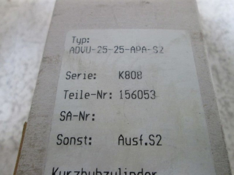 FESTO ADVU-25-25-APA-S2 VALVE  NSMP