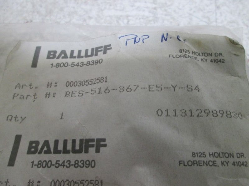 BALLUFF BES-516-367-ES-Y-S4 INDUCTIVE SENSOR  FACTORY BAG