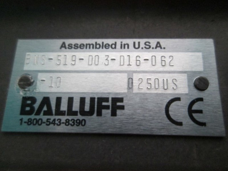 BALLUFF BNS-519-D03-D16-062-10 LIMIT SWITCH  UNMP