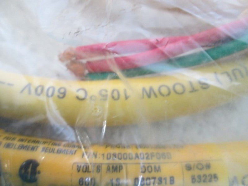 BRAD HARRISON 103000A023F060 FEMALE CABLE 3 PIN  NSNP IN A BAG
