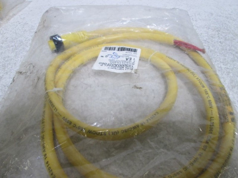 BRAD HARRISON 103000A023F060 FEMALE CABLE 3 PIN  NSNP IN A BAG
