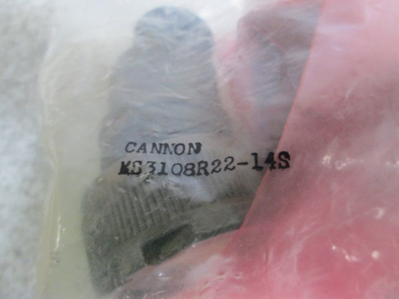 CANNON MS3108R22-14S CIRCULAR CONNECTOR  NSNP IN A BAG