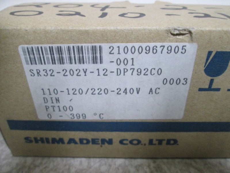 SHIMADEN SR32-202Y-12-DP792C0 CONTROLLER  NSMP