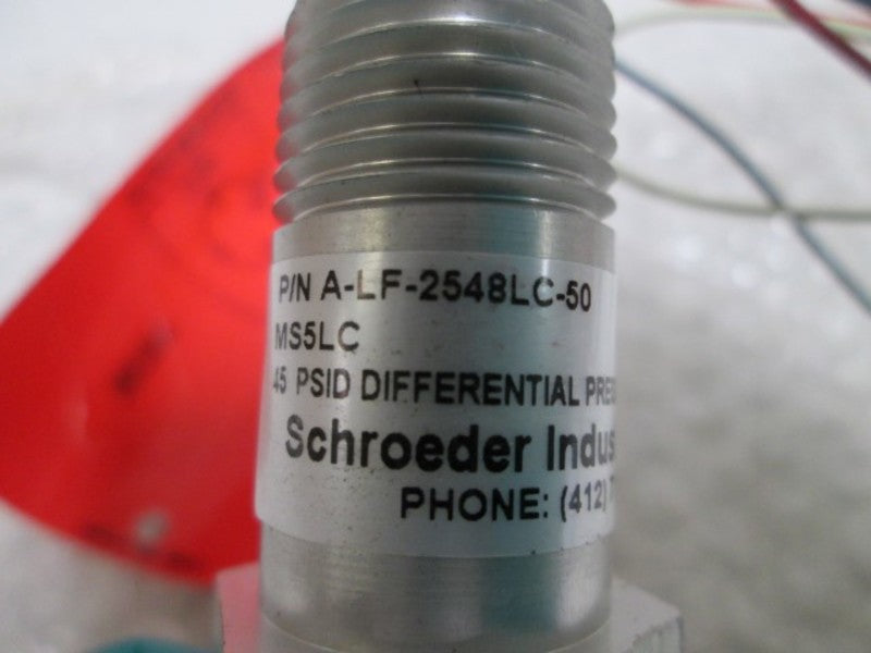 SCHROEDER A-LF-2548LC-50 PRESSURE INDICATOR  NSNP