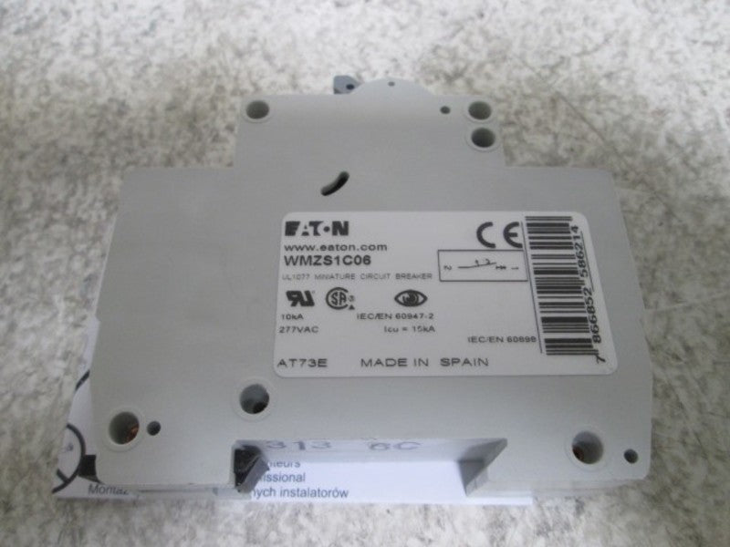 EATON WMZS1C06 CIRCUIT BREAKER 6AMPS  NSMP