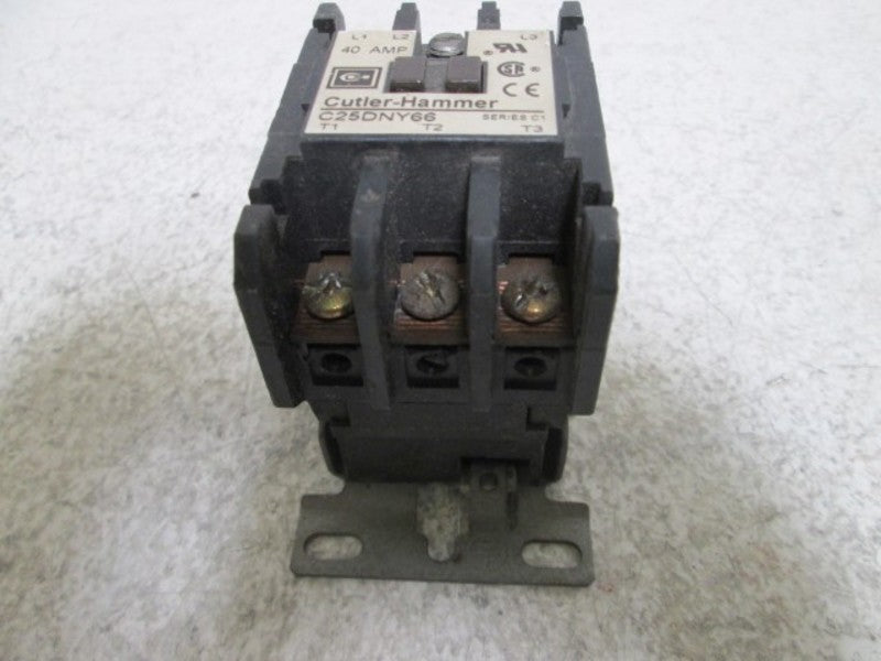 CUTLER HAMMER C25DNY66 RELAY 40 AMP CONTACTOR  UNMP