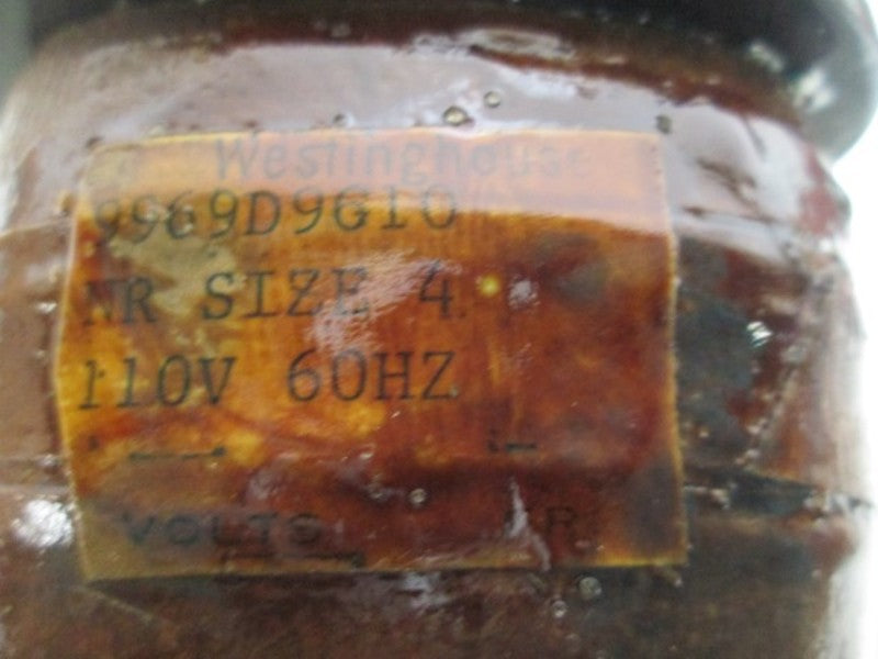 WESTINGHOUSE 9969D9610 COIL SIZE 4 110V 60HZ  UNMP