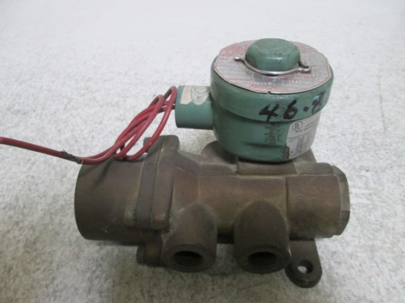 ASCO 8344C37 BRASS SOLENOID VALVE 110/50 120/60  UNMP