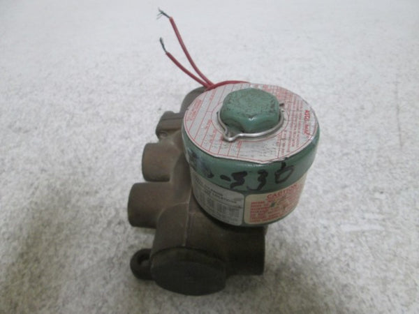 ASCO 8344C37 BRASS SOLENOID VALVE 110/50 120/60  UNMP