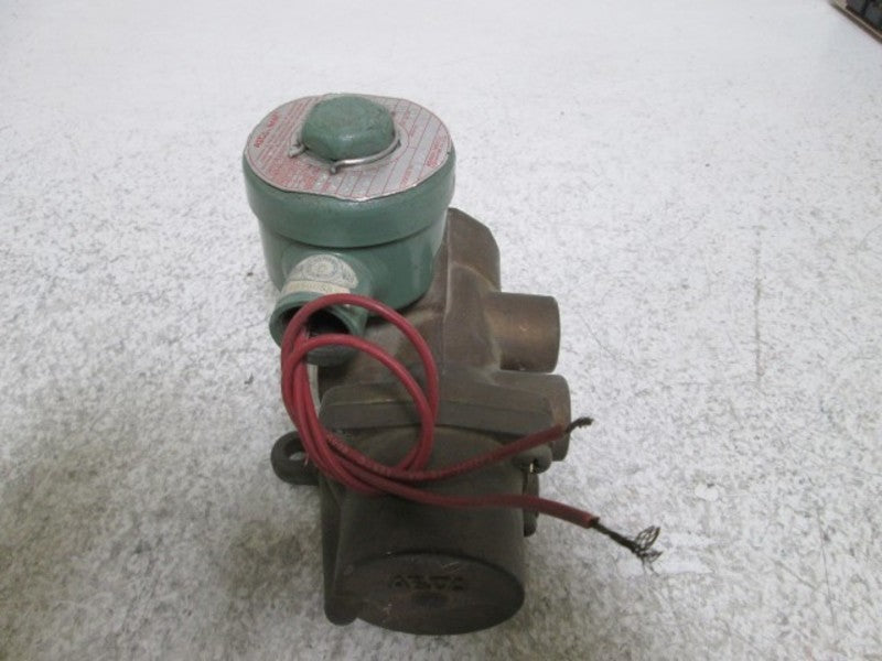 ASCO 8344C37 BRASS SOLENOID VALVE 110/50 120/60  UNMP
