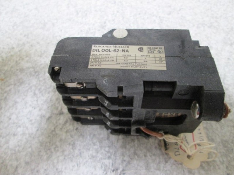 KLOCKNER-MOELLER DILOOL-62-NA CONTACTOR 115V  NSNP