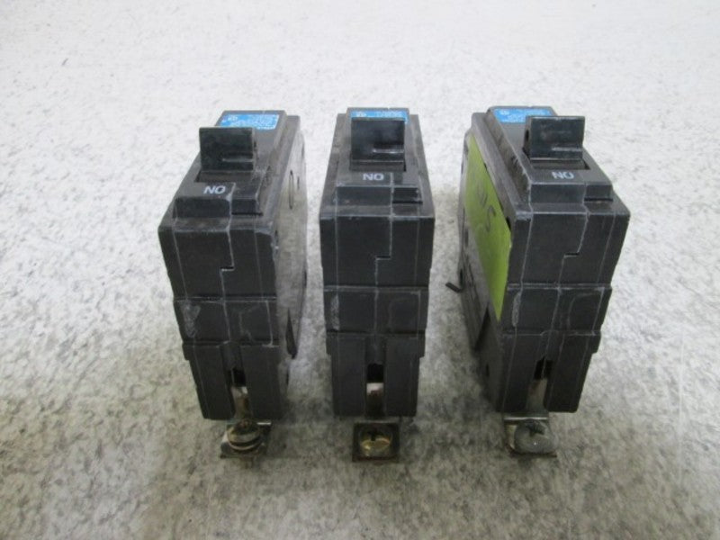 LOT OF 3 GENERAL ELECTRIC THHQB120 CIRCUIT BREAKERS 20AMP UNMP