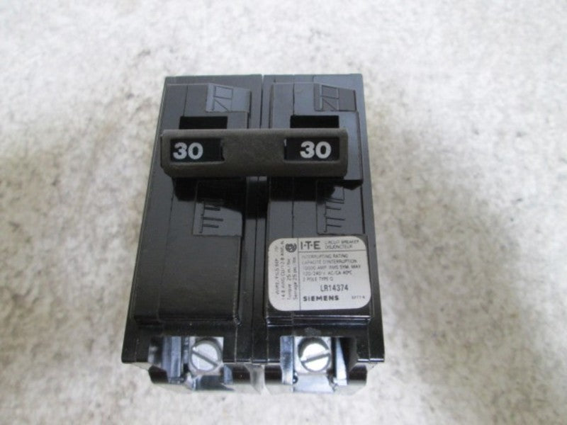 ITE SIEMENS LR14374 CIRCUIT BREAKER 2POLLE 30AMP  NSNP