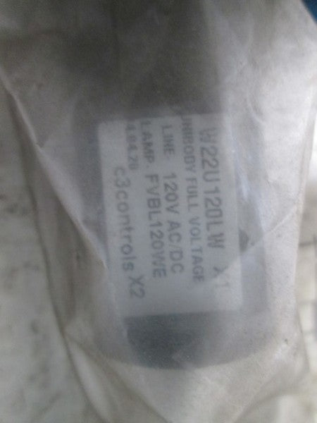 INDUSTRIAL CONTROL W22U-120LW-WLC PUSHBUTTON SELECTOR  NSNP IN BAG