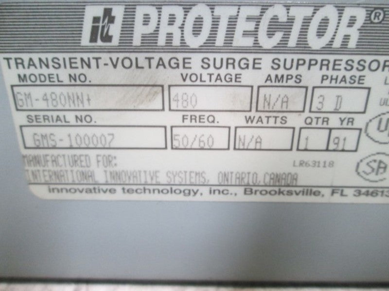 PROTECTOR GM-480NN+ TRANSIENT VOLTAGE SURGE SUPPRESSOR  UNMP