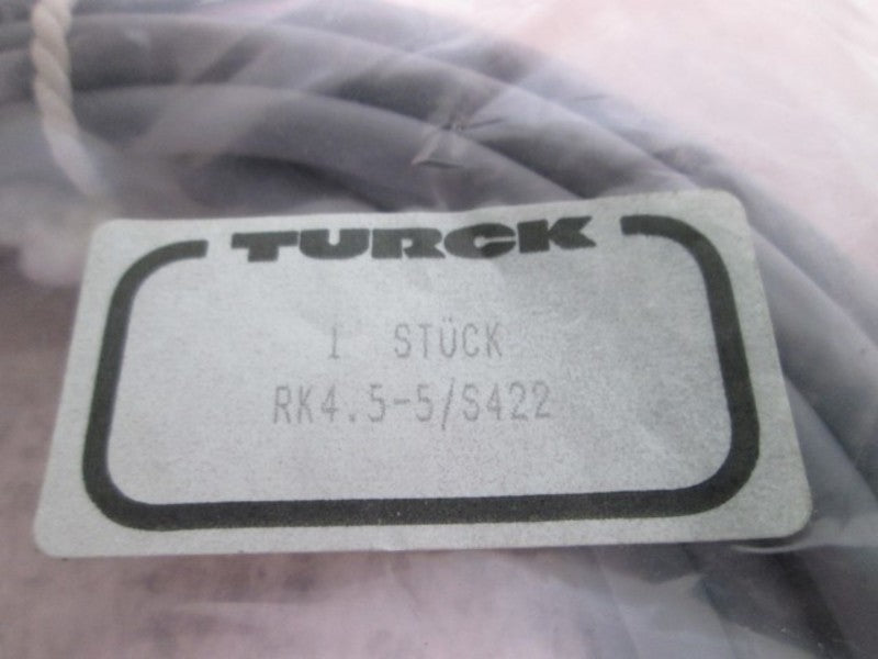 TURCK RK 4.5-5/S422 CORDSET  NSNP IN A BAG