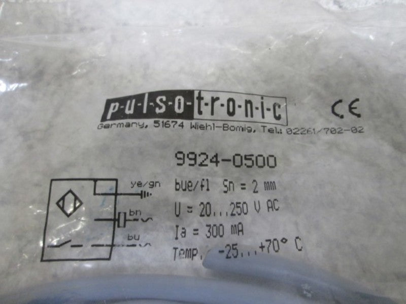 PULSOTRONIC 9924-0500 PROXIMITY SWITCH  NSNP IN A BAG