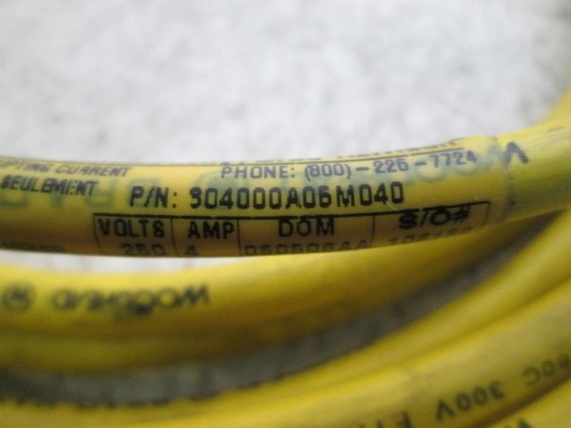 DANIEL WOODHEAD 904000A06M040 CORDSET  UNMP
