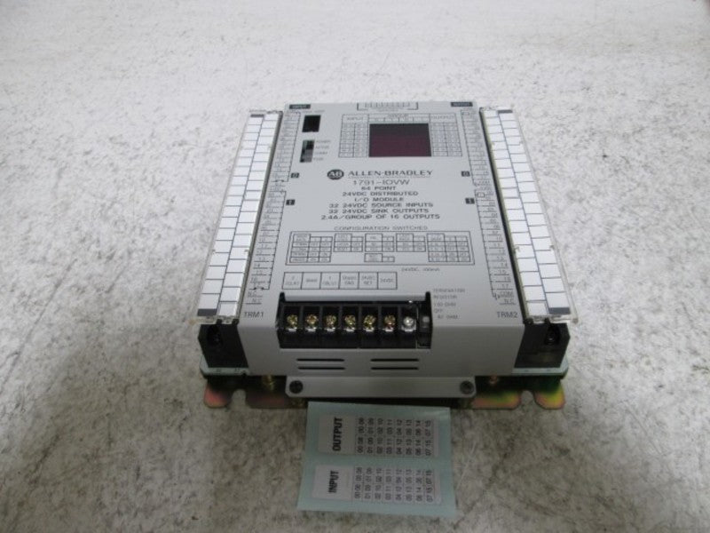 ALLEN BRADLEY 1791-IOVW SER. A  I/O MODULE 64 POINT 24VDC  NSMP