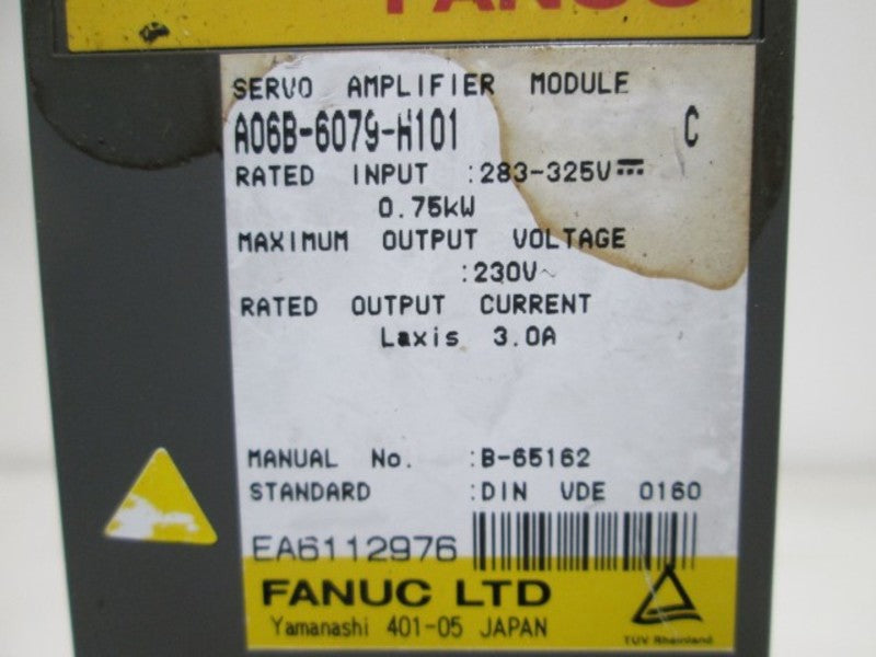 FANUC A06B-6079-H101 SERVO AMPLIFIER MODULE ALPHA 12  UNMP
