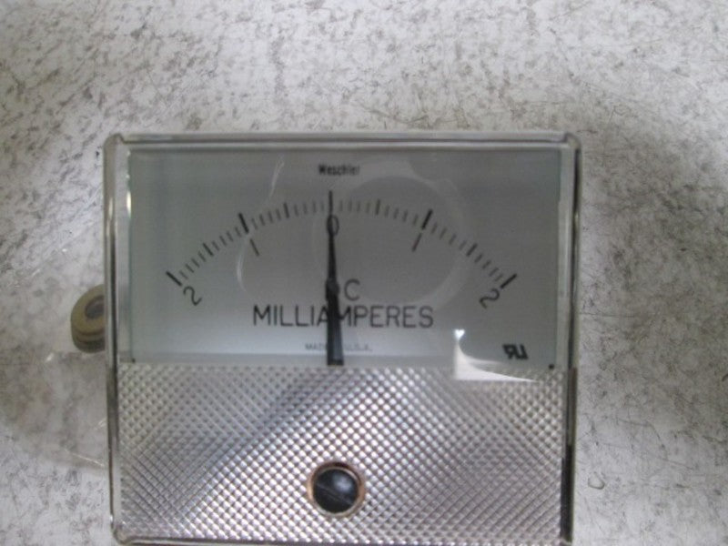 WESCHLER GX-332 PANEL METER 2-0-2 DC MILLIAMPERS  NSMP