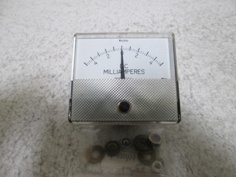 WESCHLER GX-332 PANEL METER 5-0-5 DC MILLIAMPERS  NSMP