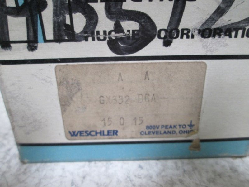 WESCHLER GX-332 PANEL METER 15-0-15 DC AMPERS  NSMP