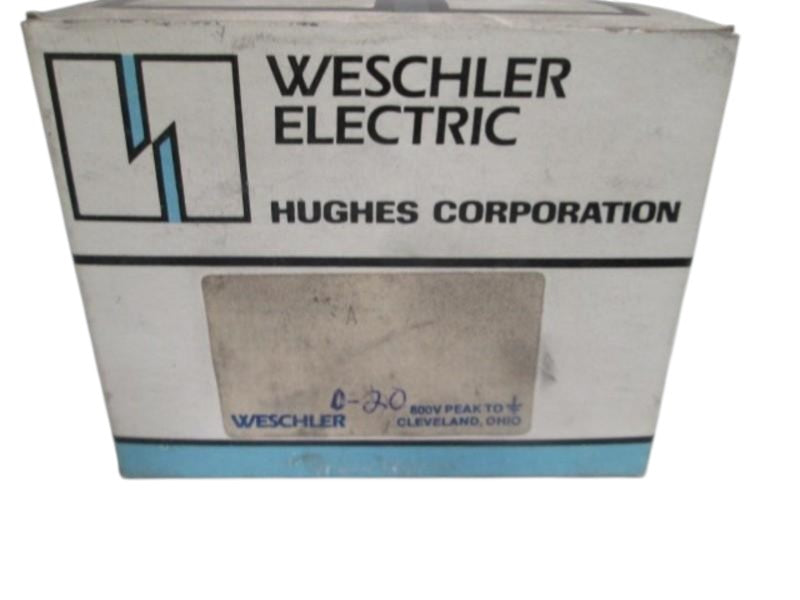 WESCHLER GX-332 PANEL METER 0-20 DC AMPERS  NSMP