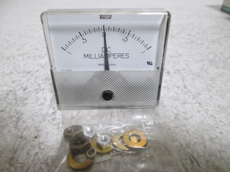 WESCHLER GX-332 PANEL METER 1-0-1 DC MILLIAMPERS  NSMP