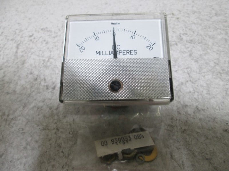 WESCHLER GX-332 PANEL METER 20-0-20 DC MILLIAMPERS  NSMP