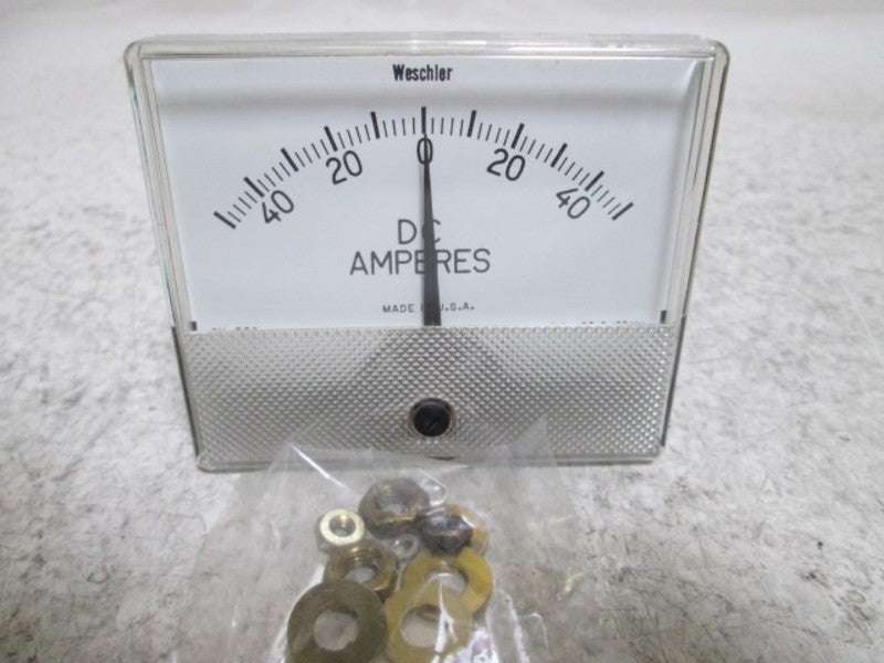 WESCHLER GX-352 PANEL METER 50-0-50 DC AMPERS  NSMP