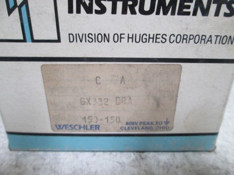 WESCHLER GX-332 PANEL METER 150-0-150 DC AMPERS  NSMP