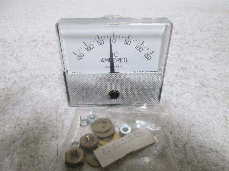 WESCHLER GX-332 PANEL METER 150-0-150 DC AMPERS  NSMP