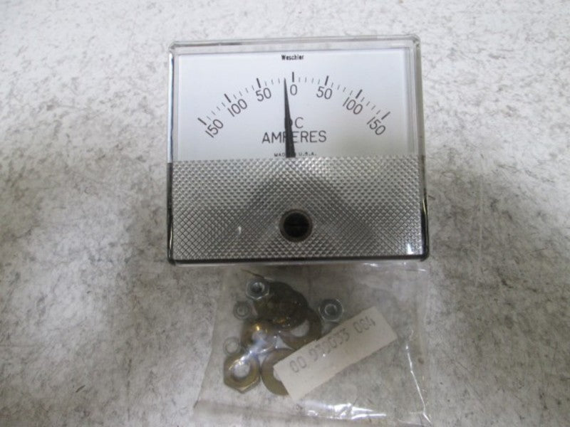 WESCHLER GX-332 PANEL METER 150-0-150 DC AMPERS  NSMP