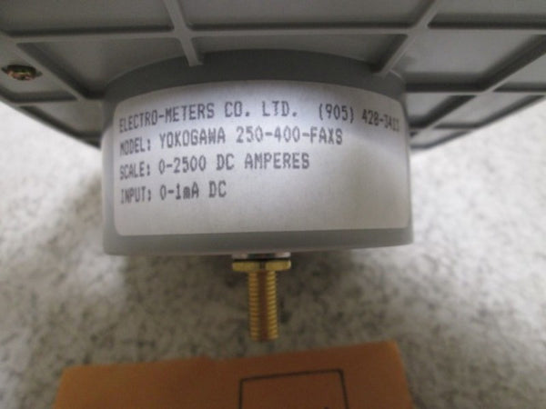 YOKOGAWA 250-400-FAXS PANEL METER 0-2500 DC AMPERS  NSMP