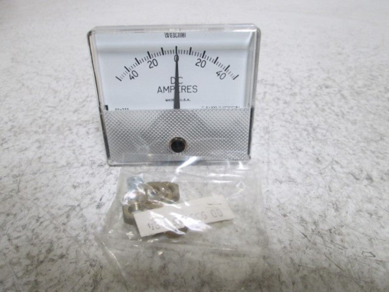 WESCHLER GX-332 PANEL METER 50-0-50 DC AMPERES  NSMP