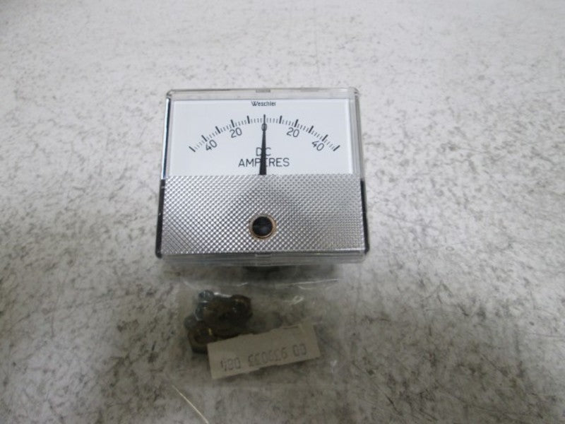 WESCHLER GX-332 PANEL METER 50-0-50 DC AMPERES  NSMP