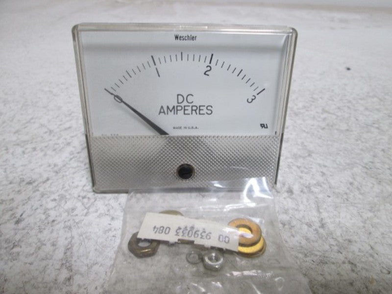 WESCHLER GX-352 PANEL METER 0-3 DC AMPERES  NSMP
