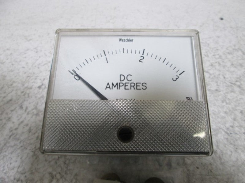 WESCHLER GX-352 PANEL METER 0-3 DC AMPERES  NSMP