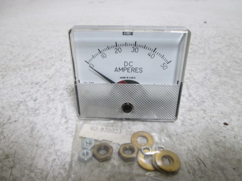 WESCHLER GX-332 PANEL METER 0-50 DC AMPERES  NSMP