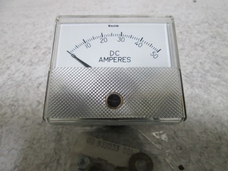 WESCHLER GX-332 PANEL METER 0-50 DC AMPERES  NSMP