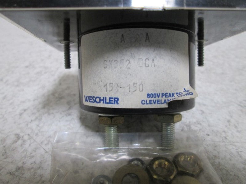 WESCHLER GX-352 PANEL METER 150-0-150 DC AMPERES  NSMP