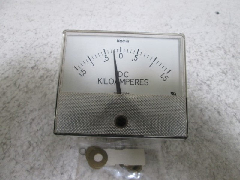 WESCHLER GX-352 PANEL METER 1.5-0-1.5 DC KILOAMPERES  NSMP
