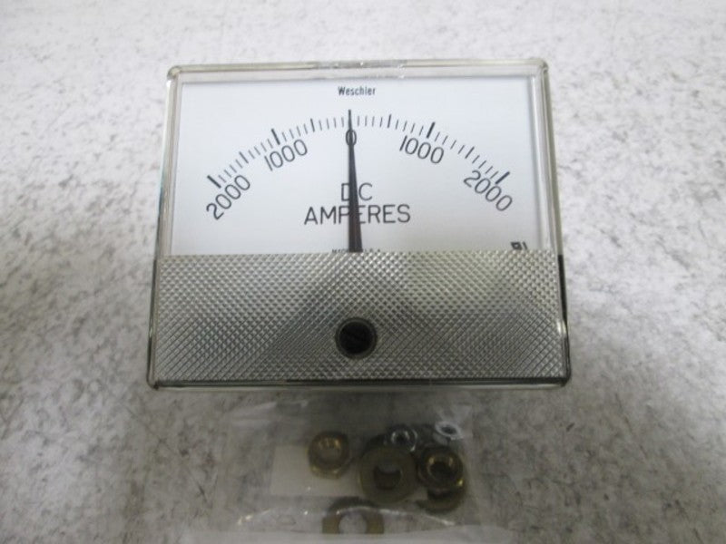 WESCHLER GX-352 PANEL METER 2000-0-2000 DC AMPERES  NSMP