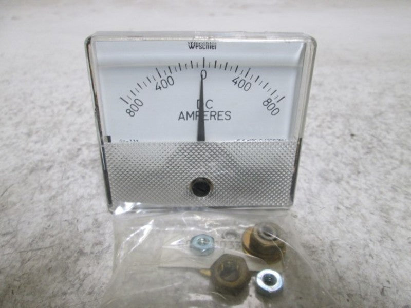WESCHLER GX-332 PANEL METER 800-0-800 DC AMPERES  NSMP