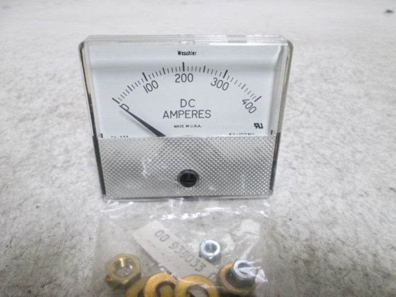 WESCHLER GX-332 PANEL METER 0-400 DC AMPERES  NSMP