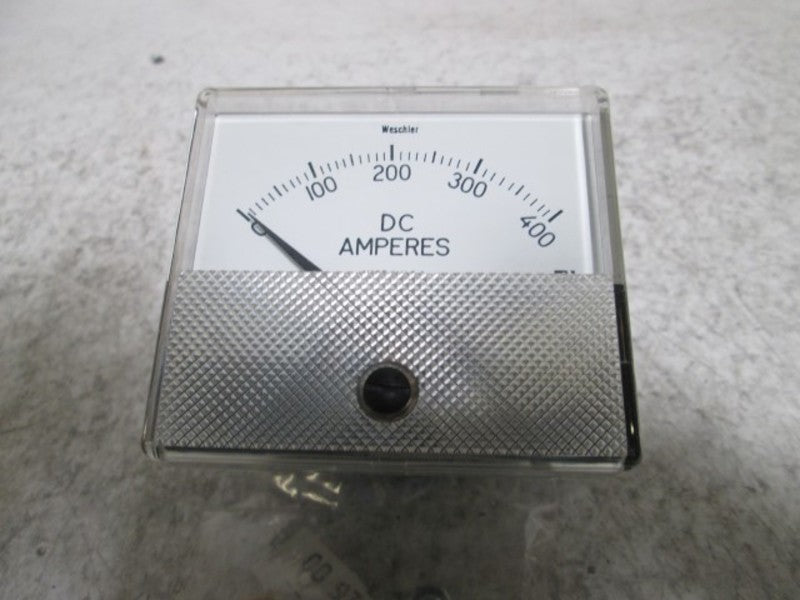 WESCHLER GX-332 PANEL METER 0-400 DC AMPERES  NSMP