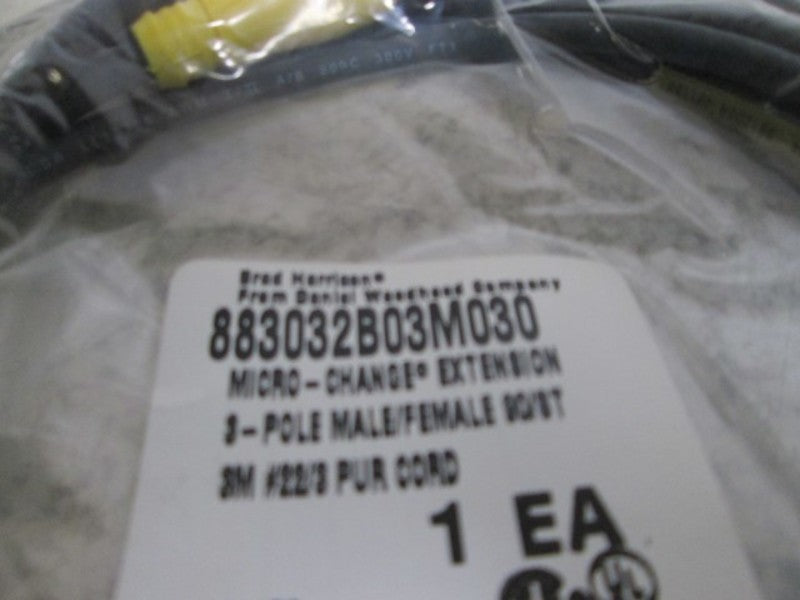 DANIEL WOODHEAD MICRO-CHANGE 883032B03M030 CORDSET  NSMP