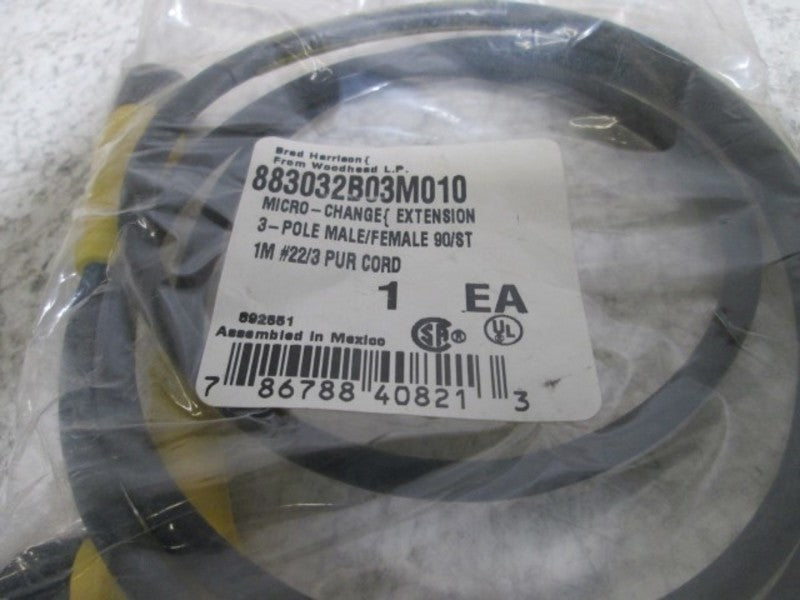 DANIEL WOODHEAD MICRO-CHANGE 883032B03M010 CORDSET  NSMP